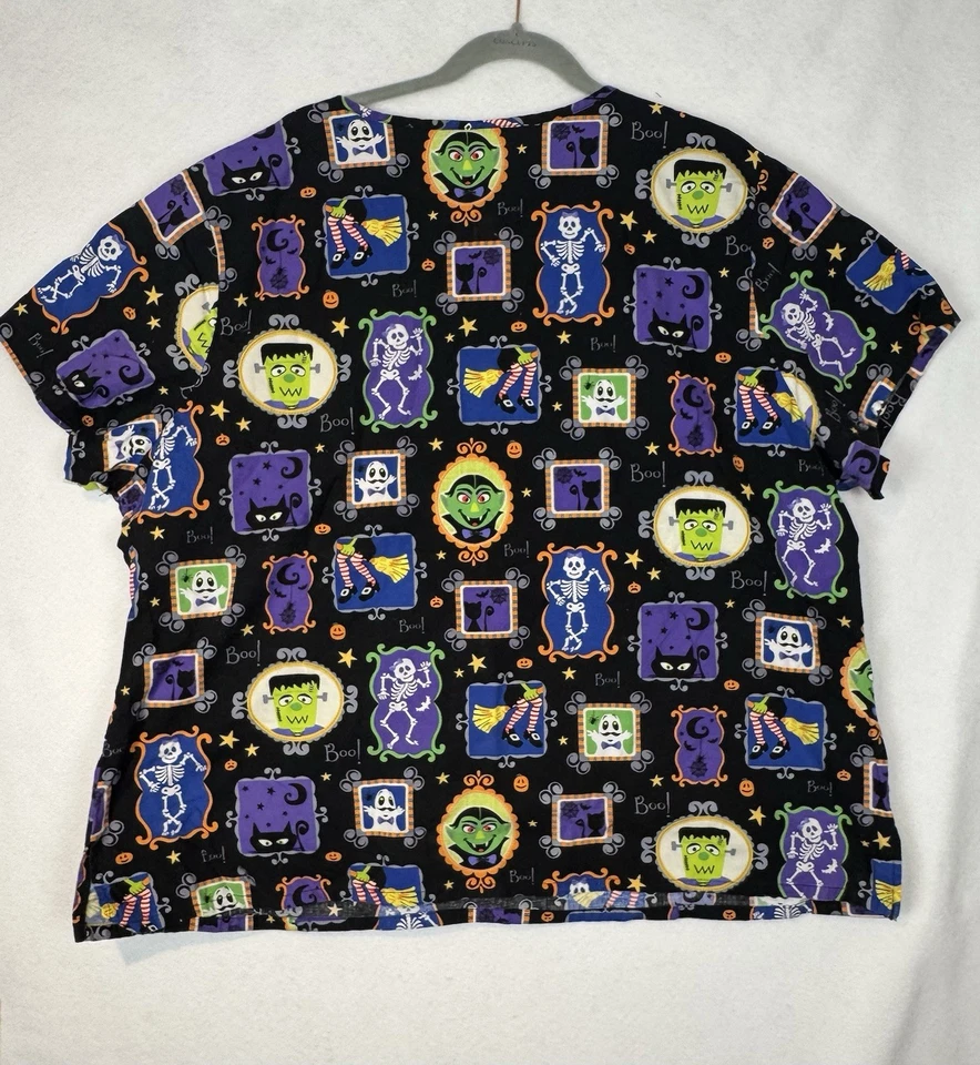 EXFOLIANTE MÉDICO HALLOWEEN PÚRPURA MUJER TOP-3XL Foto 3 de 3