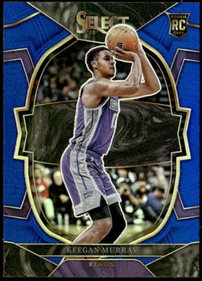 2022-23 Panini Select #81 Keegan Murray Blue Prizms Rookie E1