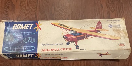 Vintage~Comet~Aeronca Chief~Airplane Kit #3506~Rubber Power~54" Wingspan