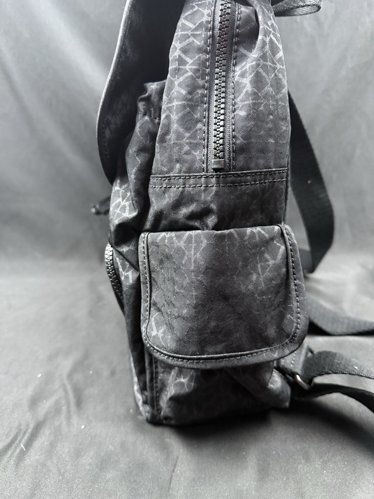 Kipling BlackNylon Mini Drawstring Backpack Front… - image 7