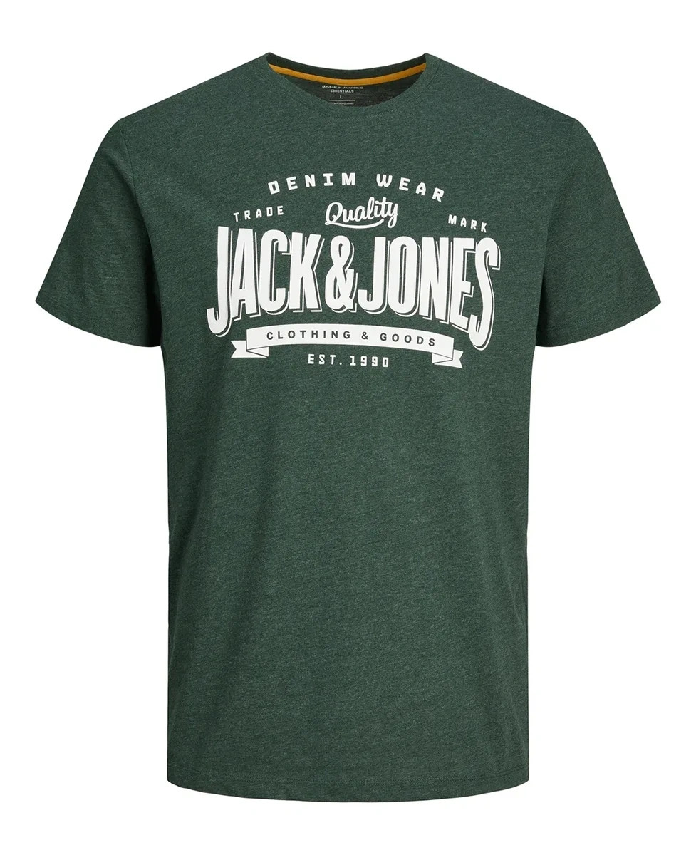Jack - Jones Herren Grn T-Shirt Baumwolle Rundhals Freizeit 12238252 11790₽
