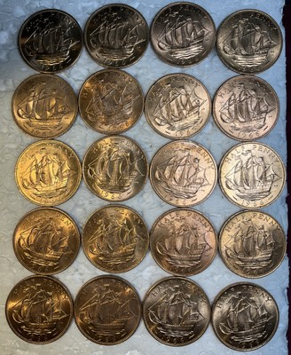 #ad 1 Coin Lot 1966 Great Britain Large Half Penny Uncirculated BU Condition KM#896 $4.99