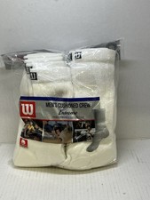 Wilson Extreme Men's Cushioned Crew Socks 6 pair Vintage New In Package