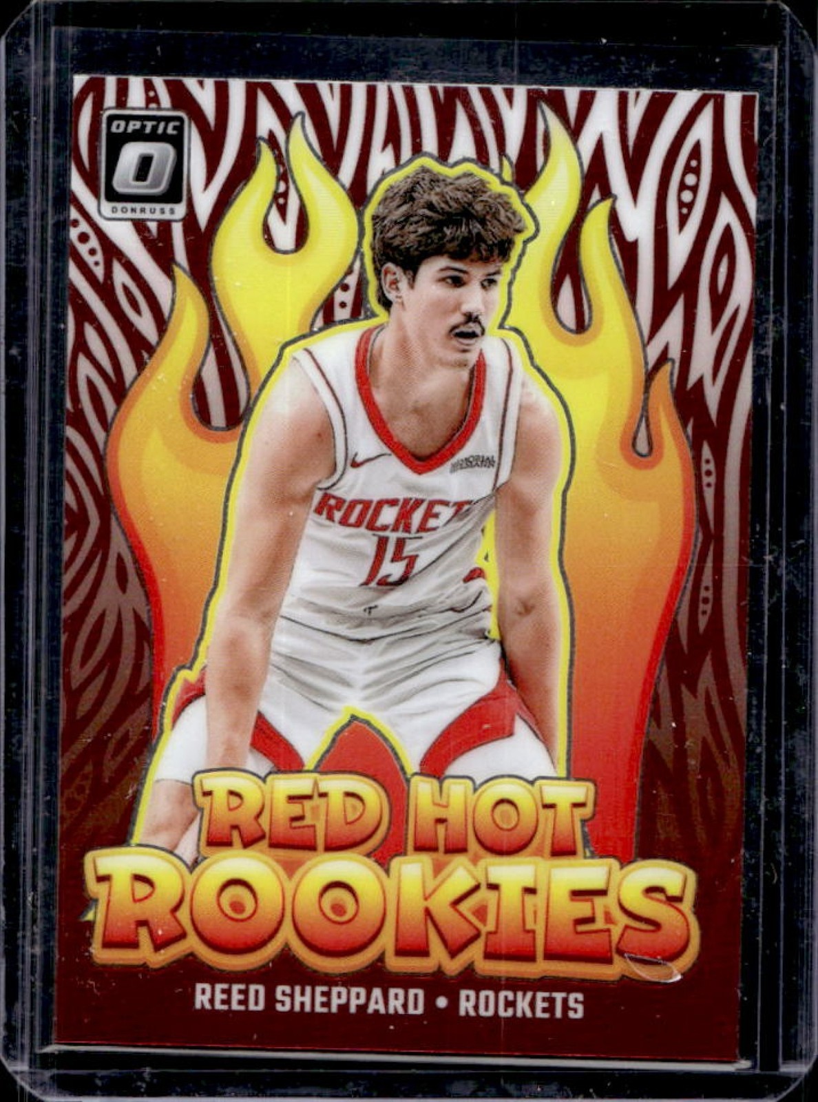 2024-25 Donruss Optic Reed Sheppard Red Hot Rookies Rookie RC #3 Rockets