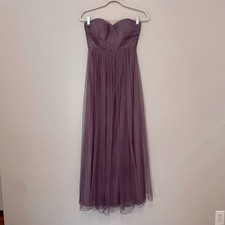 Jenny Yoo Size 2 Purple Tulle Strapless Formal Dress Gown Prom Evening