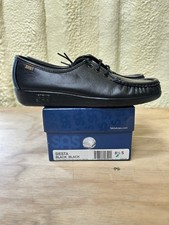 NEW SAS Siesta Black Black Women's Shoes Size 8.5 S Made in USA with Box Genuine