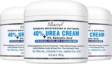 Ebanel Urea Cream 40 plus Salicylic Acid 2 , Foot Cream for Dry Cracked Heels