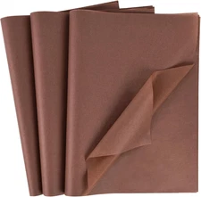 120 Sheets Tissue Paper Bulk, 14x20 Inch Brown Gift Wrapping Paper for Wedding D