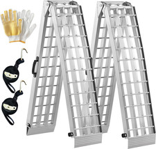 Truck Ramps 3000LBS Capacity - 2 Pcs 7.5Ft Heavy Duty Loading Ramp, Folded Loadi