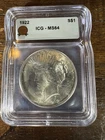 1922 Silver Peace Dollar MS64 ICG