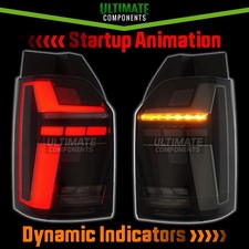 VW T6 2015-2020 LED Rear Back Lights Upgrade Dynamic Start Up Animation Smoked