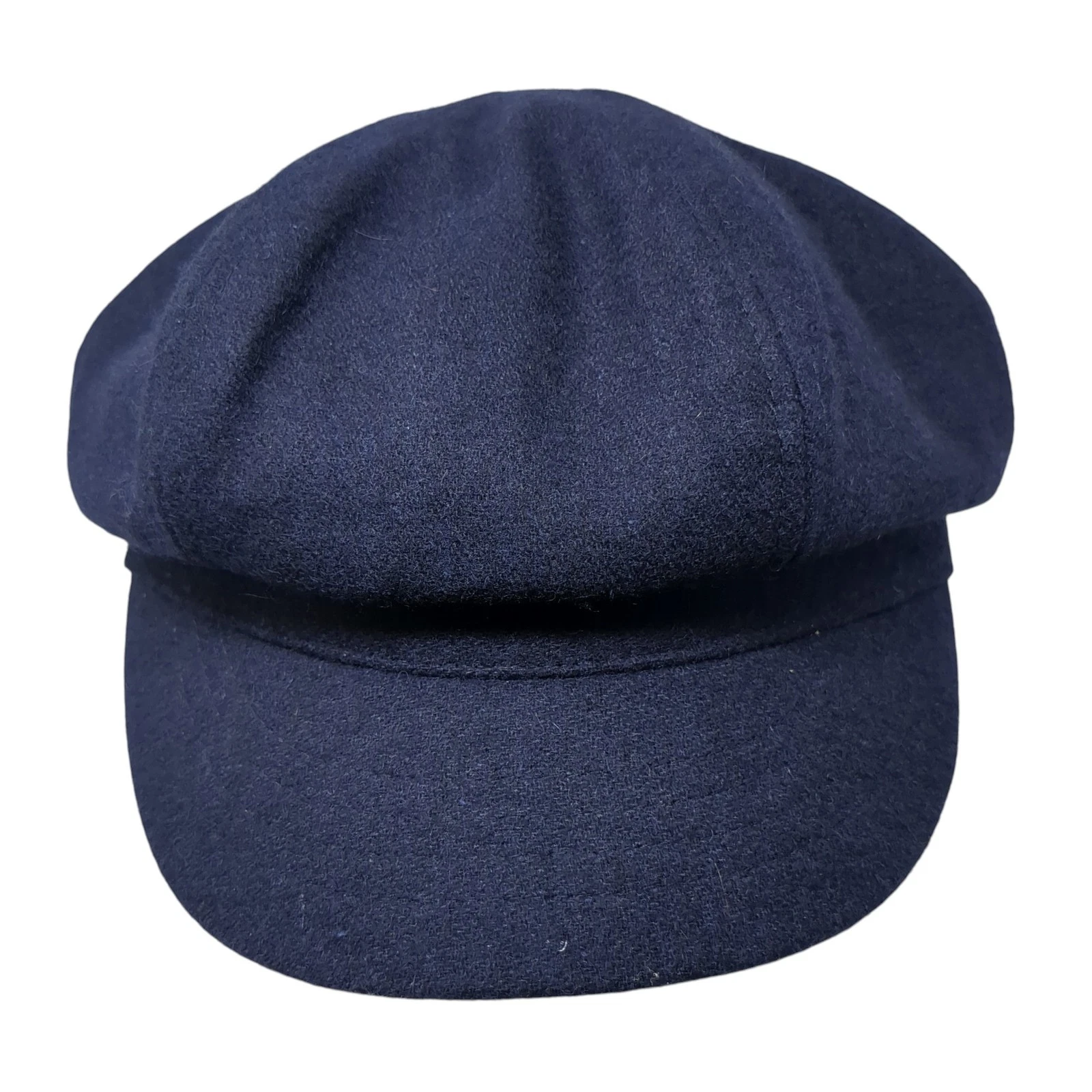 Betmar New York Beret Hat Cap Blue One Size Adjustable Blank Poly Blend