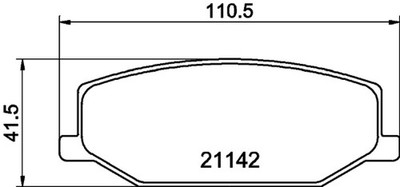 HELLA PAGID Bremsbelagsatz Scheibenbremse 8DB 355 006-161 für SAMURAI JIMNY SN