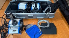 Kit Of 3x ARRI T1 1K Tungsten Fresnel Flood Light for Video Production w/stands