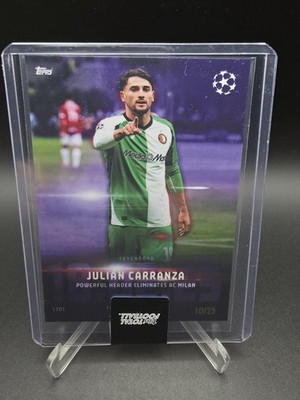 Julian Carranza /25 Total Performer Topps Total Football Feynoord Rotterdam