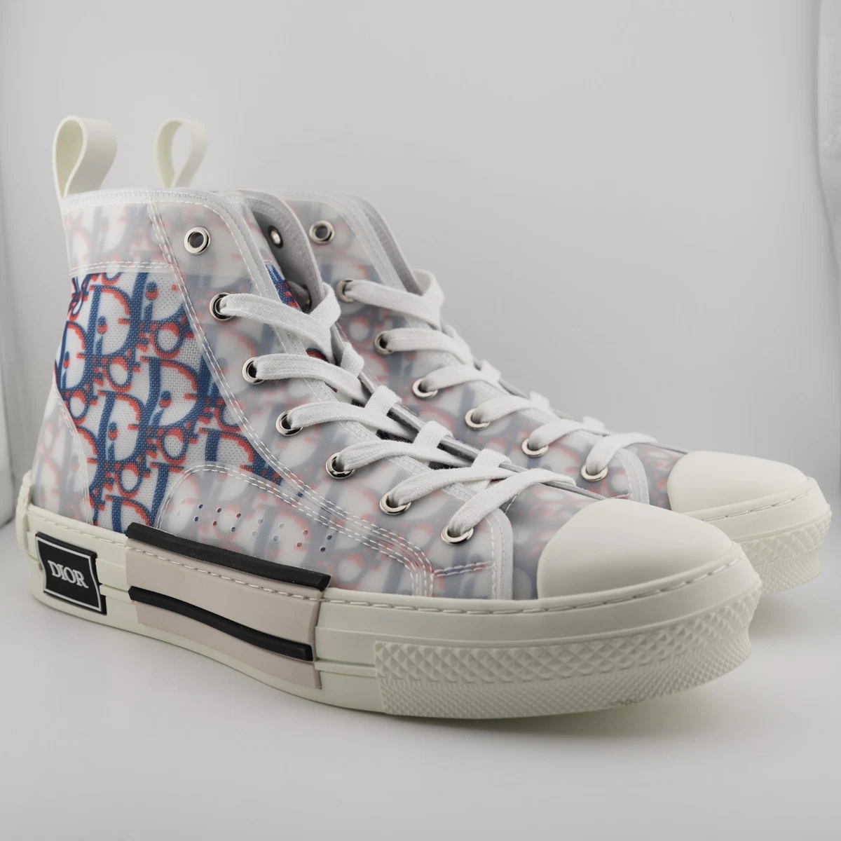 Dior B23 High Dior Oblique - White Red for sale | eBay