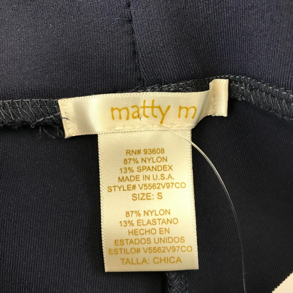 Nuevo Matty M Admiral Azul Leggings Mujer Talla Pequeña Pantalones Deportivos Foto 4 de 4