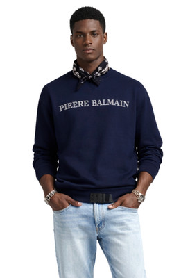PIERRE BALMAIN ICONIC LOGO SWEATSHIRT JUMPER SWEATER HOODY PULLI PULLOVER NEU XL