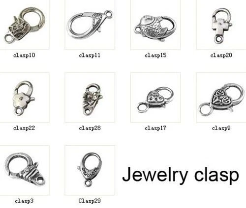 FREE POST 20 Assorted tibetan silver Jewelry Clasps