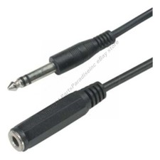 50ft long 1/4" Stereo Male Female Extension Audio/Headphone  Cable/Cord 6.35mm