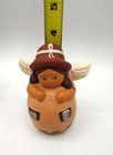 Lot of 2 Peruvian Clay Terracotta Folk Art Figurines Noah's Ark Birds & Angel — photo 8