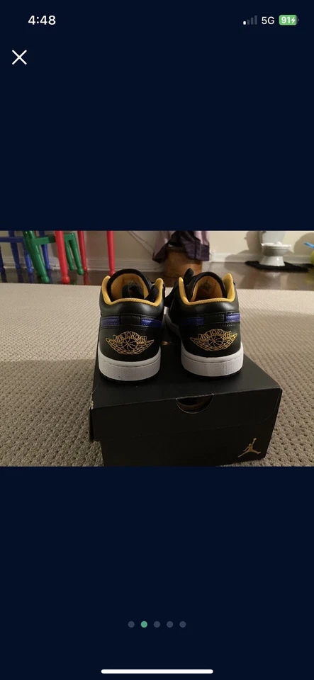 Talla 7.5 - Air Jordan 1 V.2 Cuero Bajo Oscuro Concord Foto 4 de 4