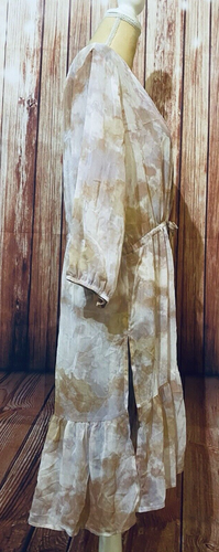 Women’s Large Cardigan Dress Cover Maurice’s Sheer Tie Front 3/4 Sleeves Boho - Picture 5 of 12