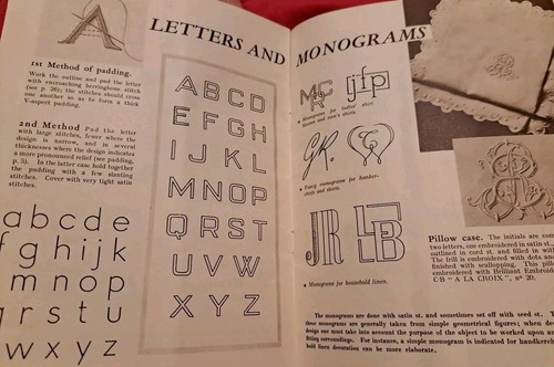2 Vintage Embroidery Stitches Books Coats & Clark's Thiriez & Cartier-Bresson - Imagen 9 de 12