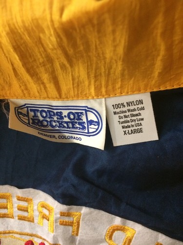 ¡CHAQUETA DE NAILON DE COLECCIÓN 1999 CONVENCIÓN MUNDIAL DE PARACAIDISMO OTOÑO LIBRE! QUINCY, IL-XL - Imagen 7 de 7