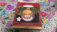 Hallmark Keepsake Magic Ornament 1997 The Warmth of Home Thomas Kinkade