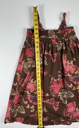 Gap Kids Girls Size Small 6/7 Summer Sleeveless Brown Butterfly Dress - Picture 11 of 14