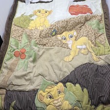 Disney Lion King Baby Crib Set Comforter Quilt 3D Print Simba, Clean, Vintage
