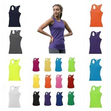  Just Cool Vest-GYM Running Sports Training Ladies Top Yoga SZ 8-16. BNWT