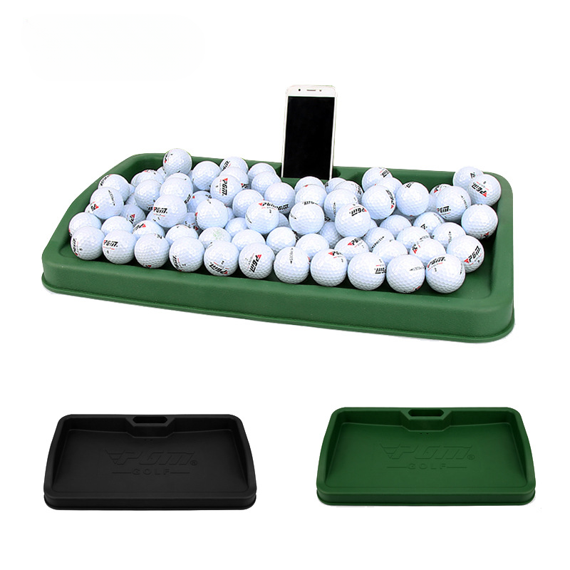 Golf Ball Service Box Pitching Storage Container with Cellphone Video Holder New