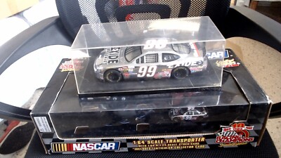 Racing Champions Special Edition #99 JEFF BURTON EXIDE NASCAR 1:64 Transporter+