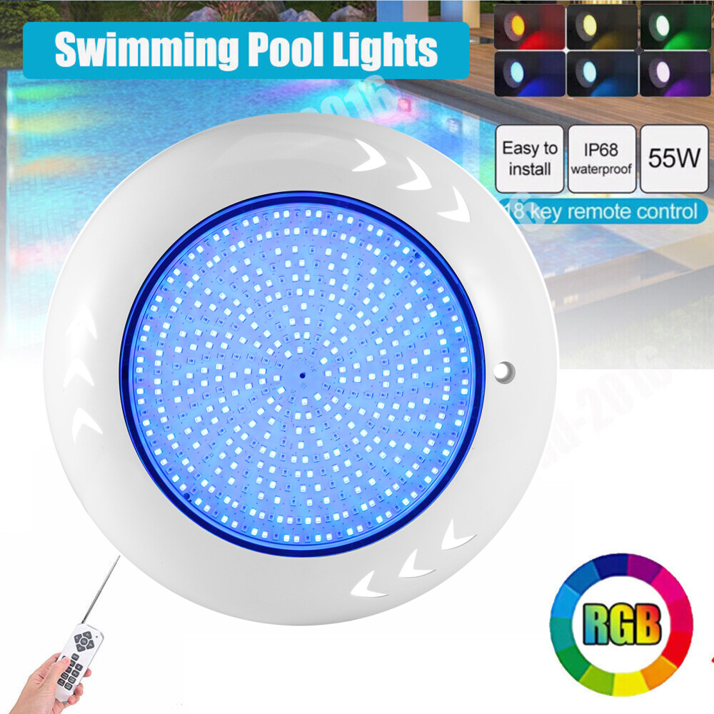 Iluminación LED Piscina Flotante Subacuática Piscina Luz Lámpara 55W