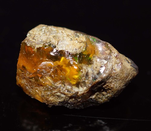 Certified 42.50 Natural Ethiopian Black Opal Welo Fire Rough Loose Gemstone - Picture 6 of 6