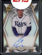 2022 Bowman Invicta Autograph Carlos Colmenarez /99 #BIA-CC Auto Tampa Bay Rays