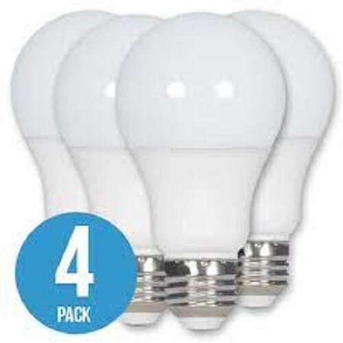 SATCO S28560 10W(60W EQ) A19 120V LED E26 BASE 2700K Non-Dimm (Pack of 4) - Picture 1 of 2