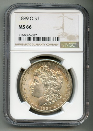 1899 O Morgan Silver Dollar NGC MS 66