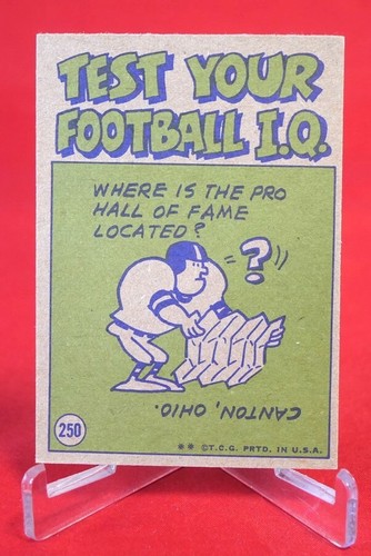 Mel Farr Pro Action TOPPS Football Card 1972 #250 NFL Near Mint (1) - Bild 2 von 2