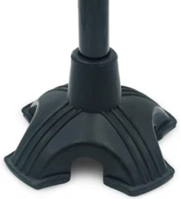 Cane Tip with Quad Support Rubber Foot for Walking Canes 3/4 Inch Shaft, Self-St