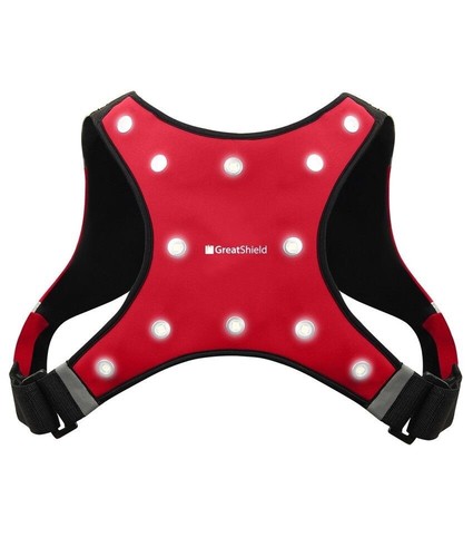 Reflective Outdoor Running Cycling Biking Night LED Light Safety Vest Waterproof - Picture 47 of 49