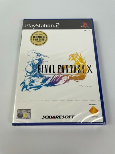 PS2 Final Fantasy X (2001) UK Pal First Edition, brandneu & Sony werkseitig versiegelt