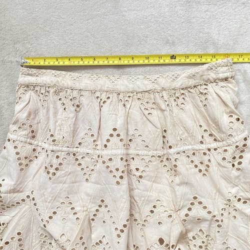 Free People Mini Skort Serenity Eyelet Size L Large Broderie Anglaise - Picture 11 of 15