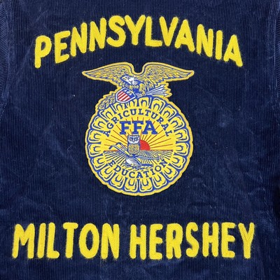 FFA Corduroy Jacket Size 34 Milton Hershey PA Chainstitched Future 