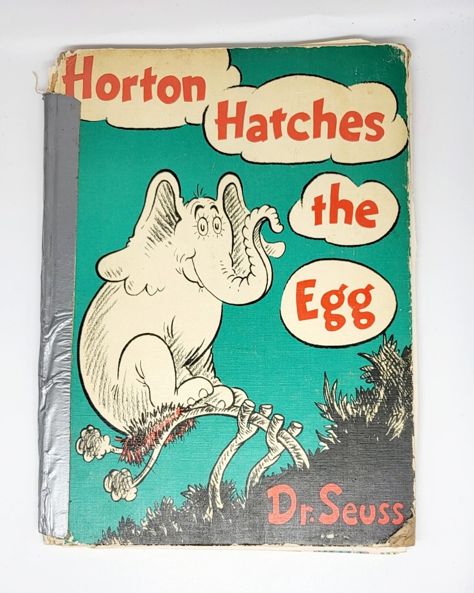 VINTAGE 1ST Edition Dr. Seuss Horton Hatches The Egg 1940 Book