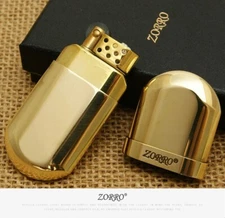 Zorro Handheld Capsule Tablet Windproof Kerosene Flint Grinder Pocket Lighter