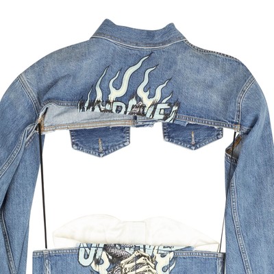 UNRAVEL PROJECT STENCILE DENIM JKT 48