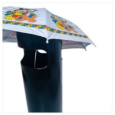 Parapluie Vintage KARTELL Modèle 4610-50 Gino Colombini Années 60 Noir